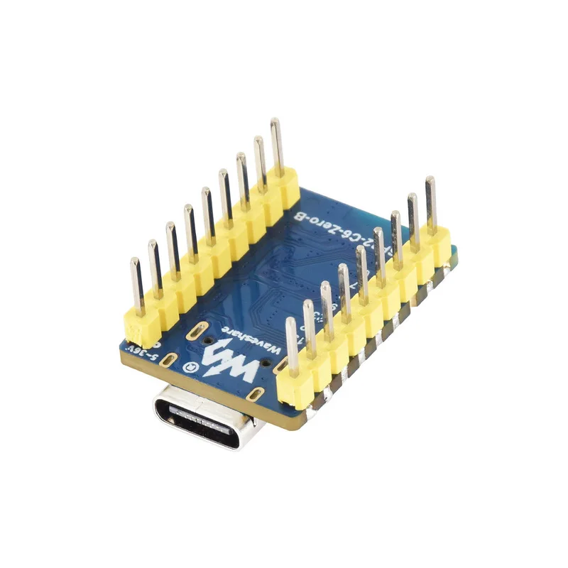 Waveshare ESP32-C6-Zero-B Mini Development Board ESP32-C6FH8 RISC-V 160MHz 8MB Flash WiFi 6 Bluetooth 5 Zigbee Thread 5-36V GPIO