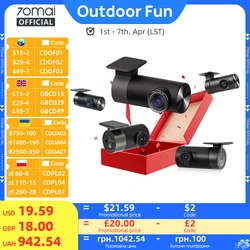 70mai-Caméra arrière RC12 pour Dash Cam 4K, DVR de voiture, caméra de recul, prise en charge du stationnement statique