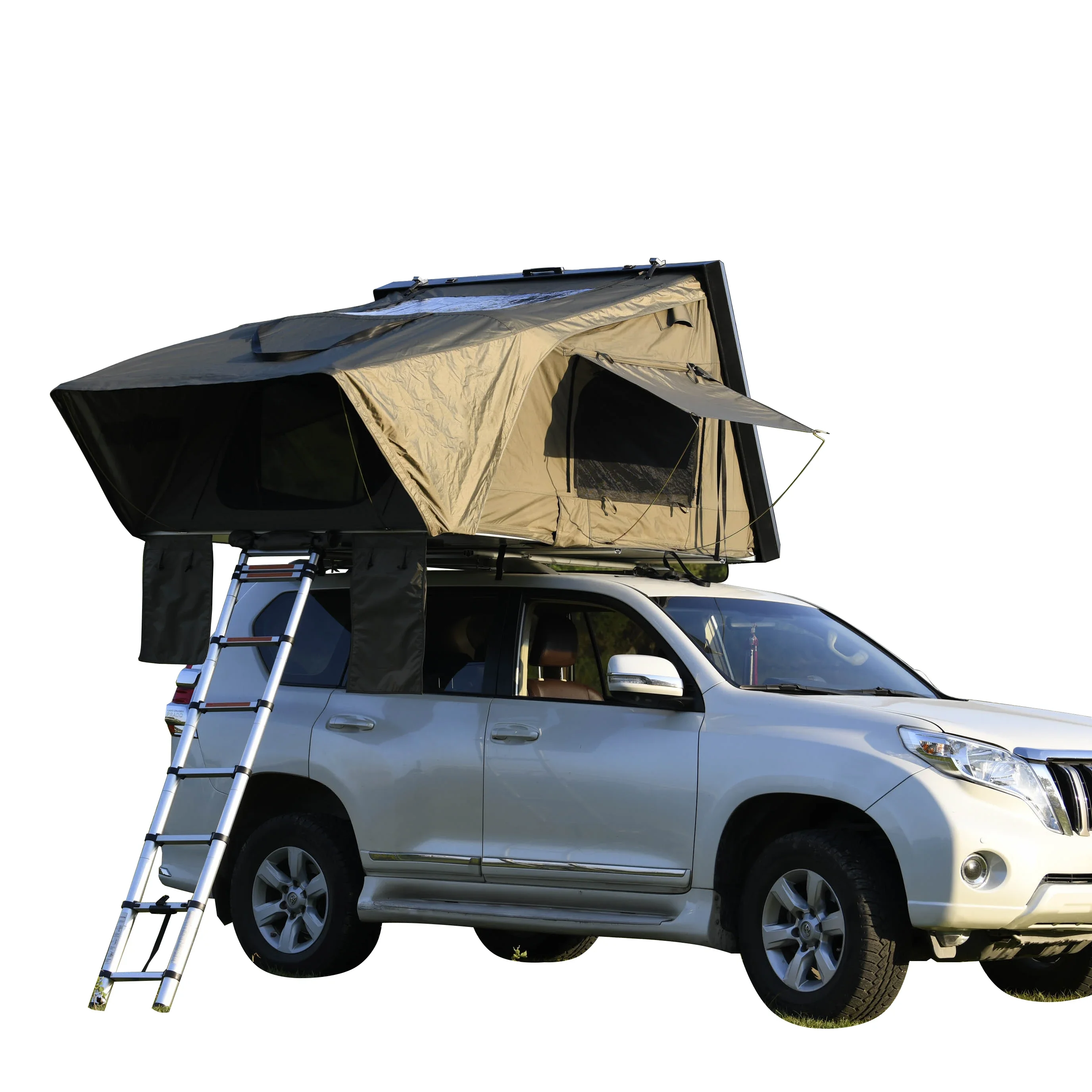 China 3-4 Person Aluminum Camping suv Truck Hard Top Hardshell Top Shell Cars Roof Top Tent For Camping Traveling And Hiking