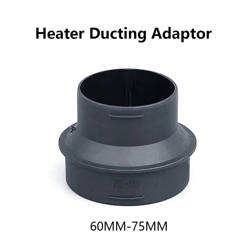 

Heater Outlet Adaptor Parts Black Replacement 75mm To 60mm Ducting New