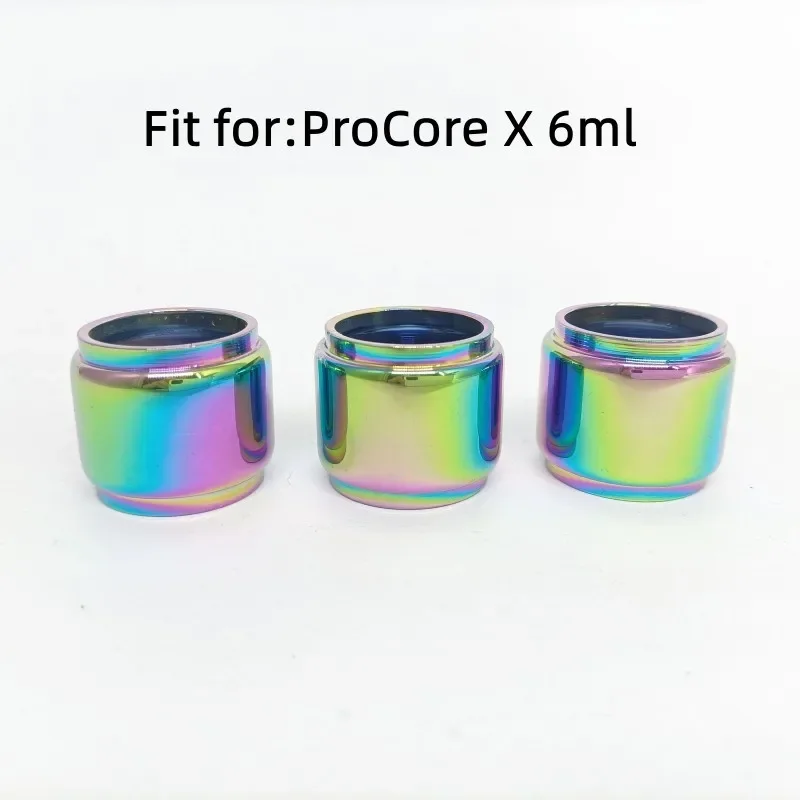 3 قطعة أنبوب زجاجي على شكل فقاعة قوس قزح لملحقات آلة ProCore X 6 مل #2