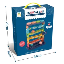 Colorful 5-layer track slide botanque early education educational percussion toys children's fun percussion music piling table t