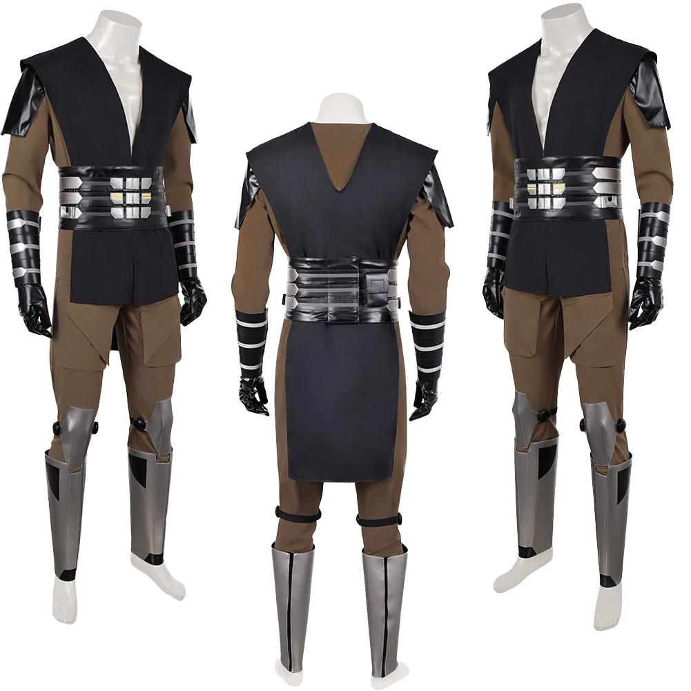 Movie Space Battle Maul Cosplay Costume Cloak Lord Samurai Clothes Outfits Roleplay Uniform Adult Men Halloween Carnival Party