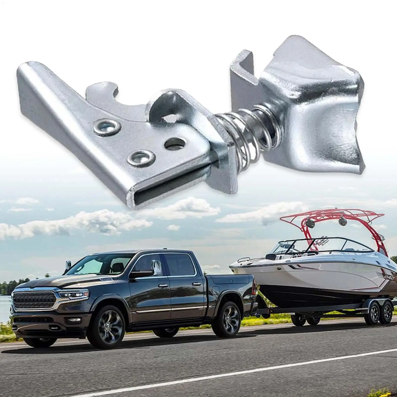 

Универсальная муфта сцепного устройства прицепа 2X2 дюйма, сверхмощная быстросъемная крышка, сменная безопасная защелка муфты, всепогодные детали муфты