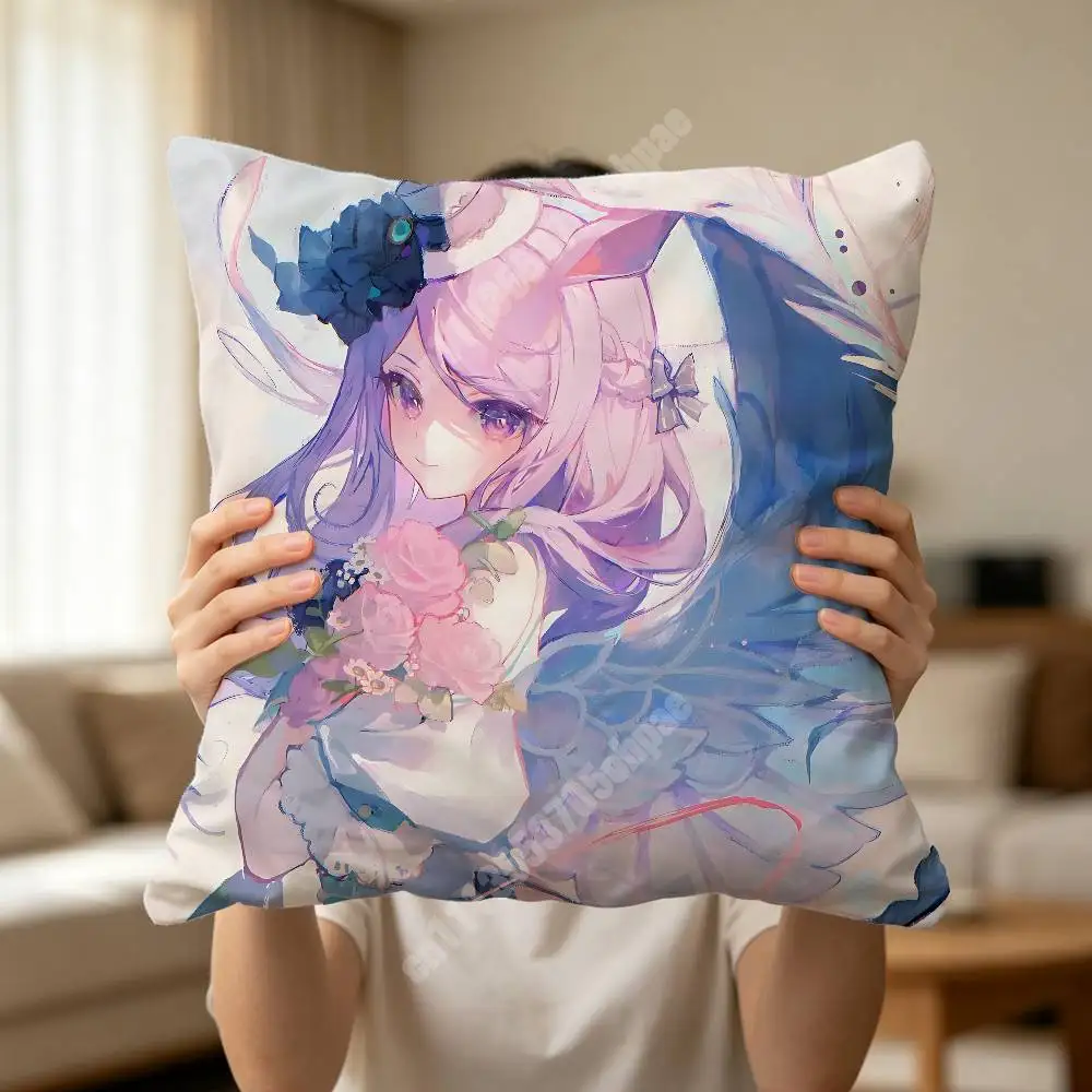 Mejiro McQueen UmaMusume Printed Pillow Cover Sofa Couch Cozy Holiday Party Furnishing Household Gift