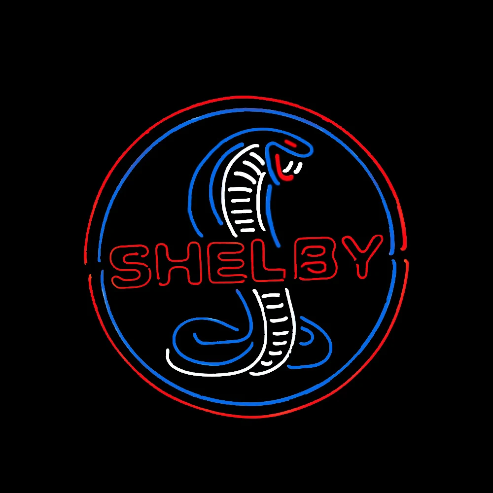 Shelby Cobra Egypt Snake Neon Sign Handmade Real Glass Tube Beer Bar KTV Store Home Gift Display Aesthetic Room Decor 24