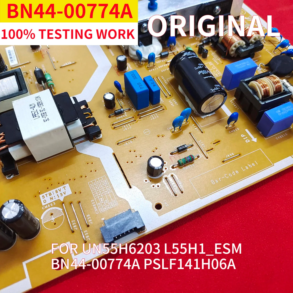 

Good test for UN55J6201AF power board BN44-00774A L55H1_ESM PSLF141H06A