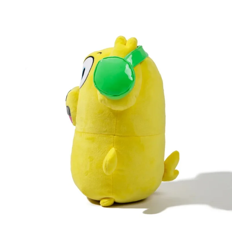 Nuevo paquete de acurrucarse Tylerred y Snowii, juguetes de peluche, cantante, cachorro, usando auriculares, perro amarillo y blanco, muñeco de peluche, regalos