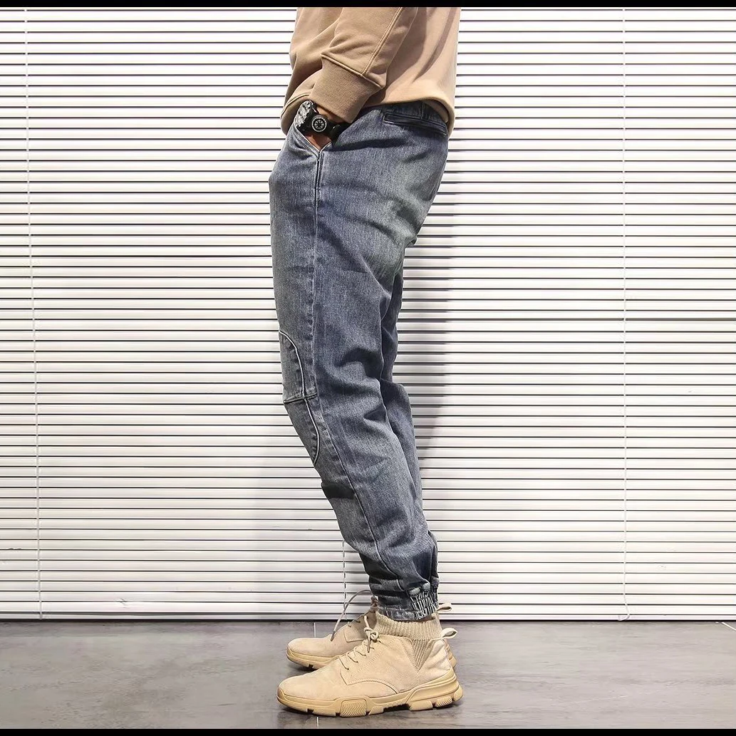 2023 New Spring Summer Men's Jeans Vintage Style Classic Casual Street Men Denim Pants Loose Luxury Cargo Pants Men Trouser Tide