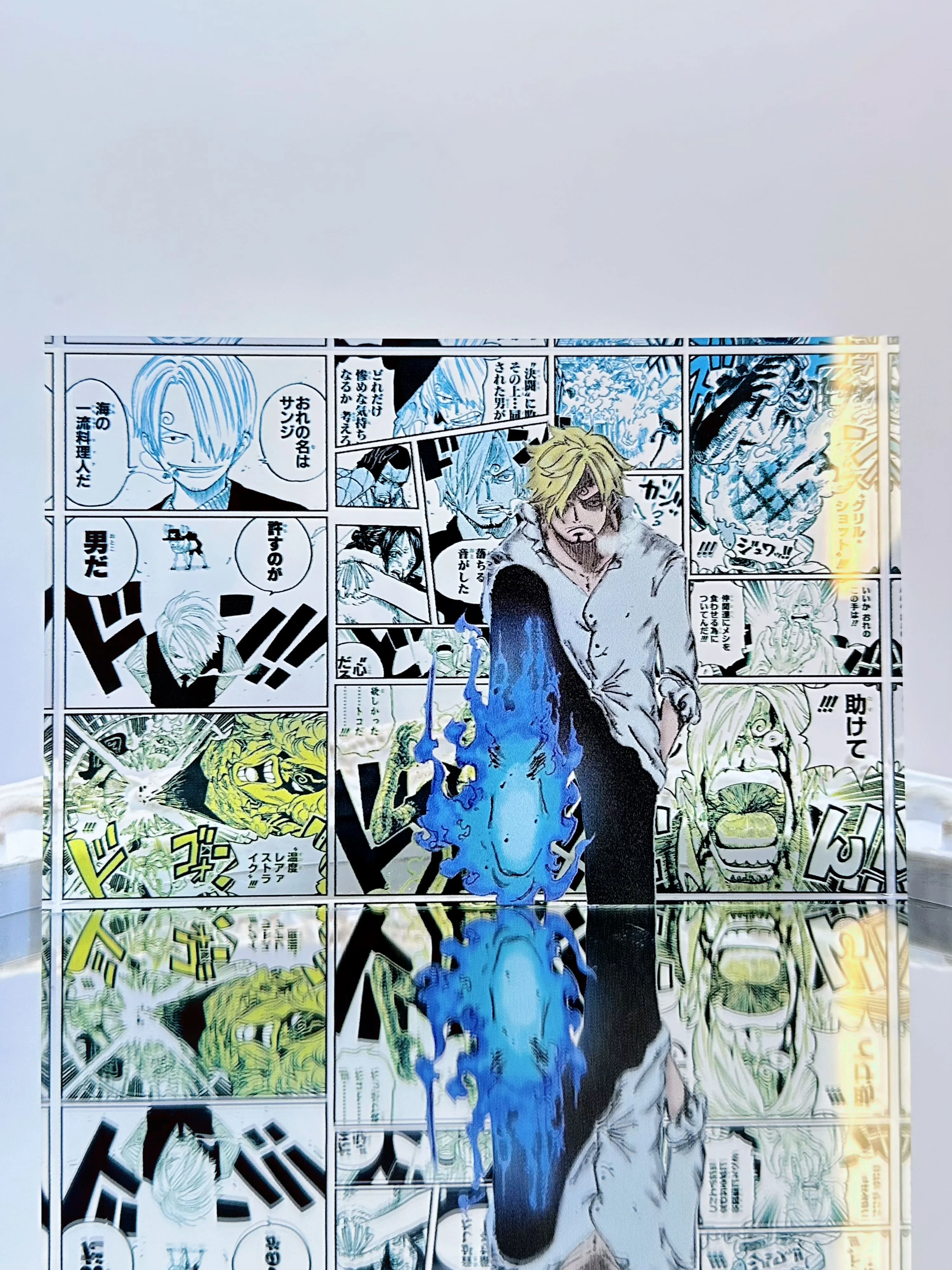 ONE PIECE Acrylic Stand Peripheral Products Luffy Zoro Sanji Robin Nami Ace Hancock Customized High Transparency Acrylic Bricks