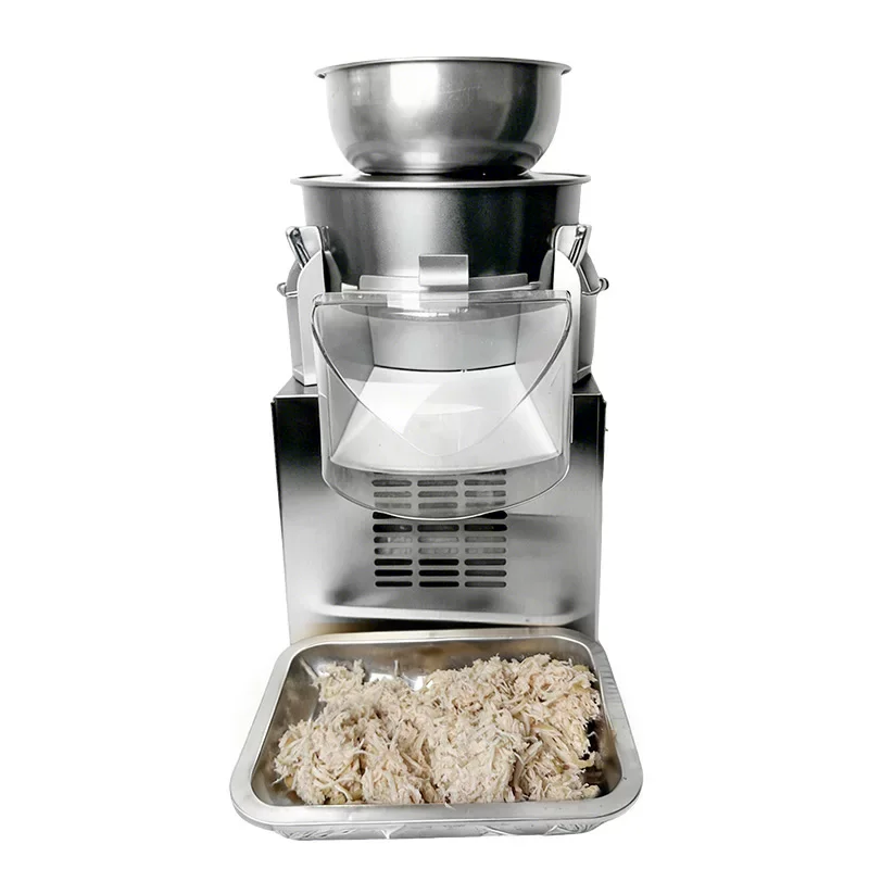 Automatic Cooked Chicken Breast Shredding Machine for Commercial Restaurant Business Use 50KG/H Output Meat Processing Machine