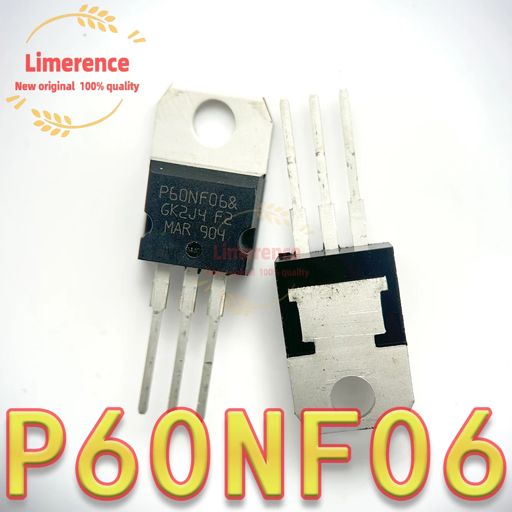 10pcs STP60NF06 P60NF06 60N06 60NF06 TO-220  integrated circuit-
