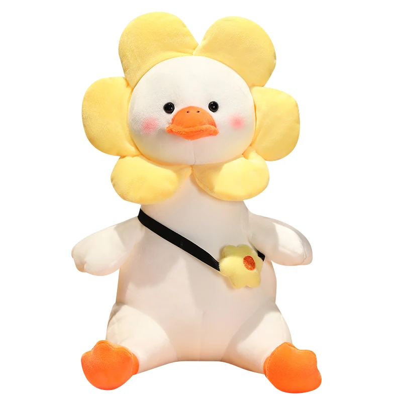 Cute Creative Transformation Series Big White Goose Down Toys Comfort Dolls Sofa Decoration Ornaments Girls Kids Birthday Gifts