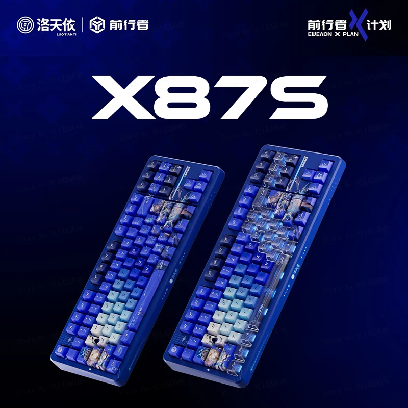 Eweadn X87 Collaboration With Luo Tianyi Wireless Mechanical Keyboard Customizable Tri-Mode Bluetooth Gaming Keyboard