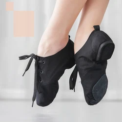 Children's Dance Shoes Women's Dance Shoes Canvas Jazz Dance Shoes Low Cut Adult Men's Modern Form Ballet Shoes