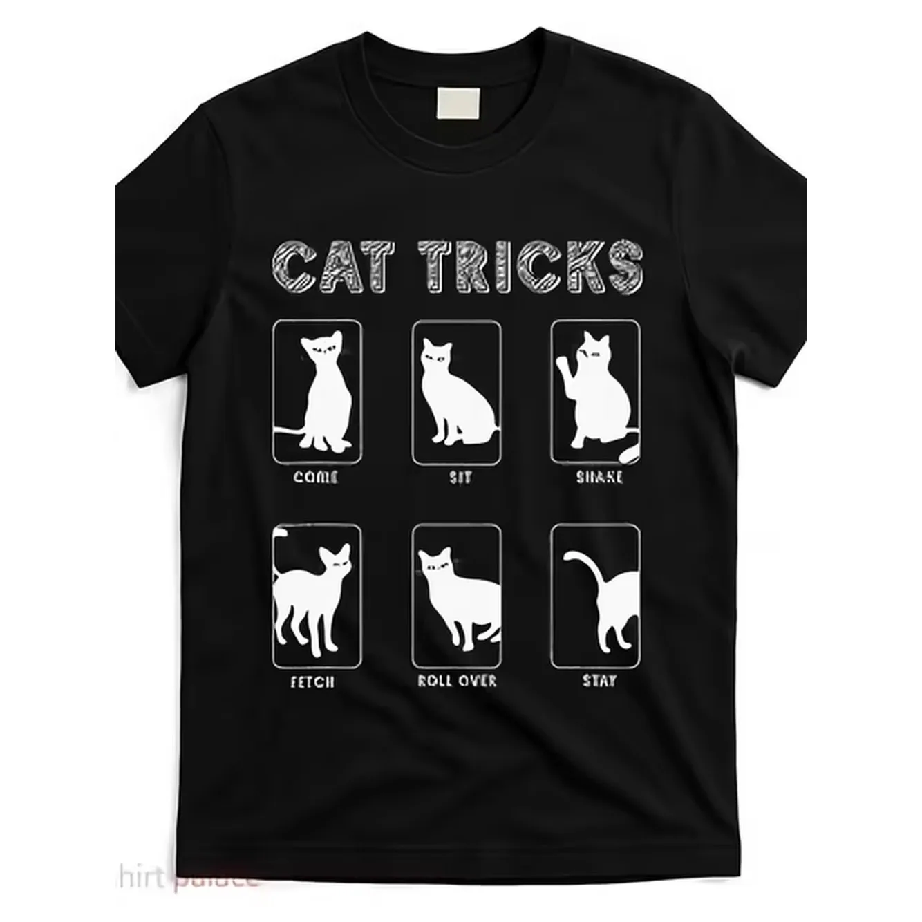 Mens Casual Graphic Tee Featuring Funny Cat Tricks Perfect As A Gift For Pet Owners Soft And Comfortable Short Sleeve Crew Neck Top For Summer Street Style