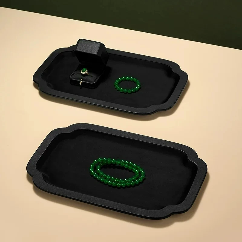 High-end jewelry display tray jewelry tray viewing pallet national style jade jade display props