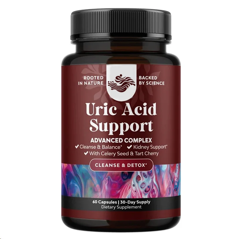 

Uric Acid Reduces Acidity - Pure Green Coffee Beans, Pearl Grass, Vitamin B6 Support, 60 Vegetarian Capsules