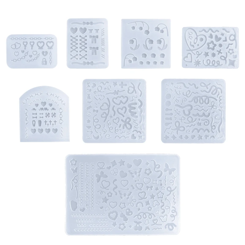 

Silicone Epoxy Resin Hollow Mold for Keychain Pendant Jewelry Making