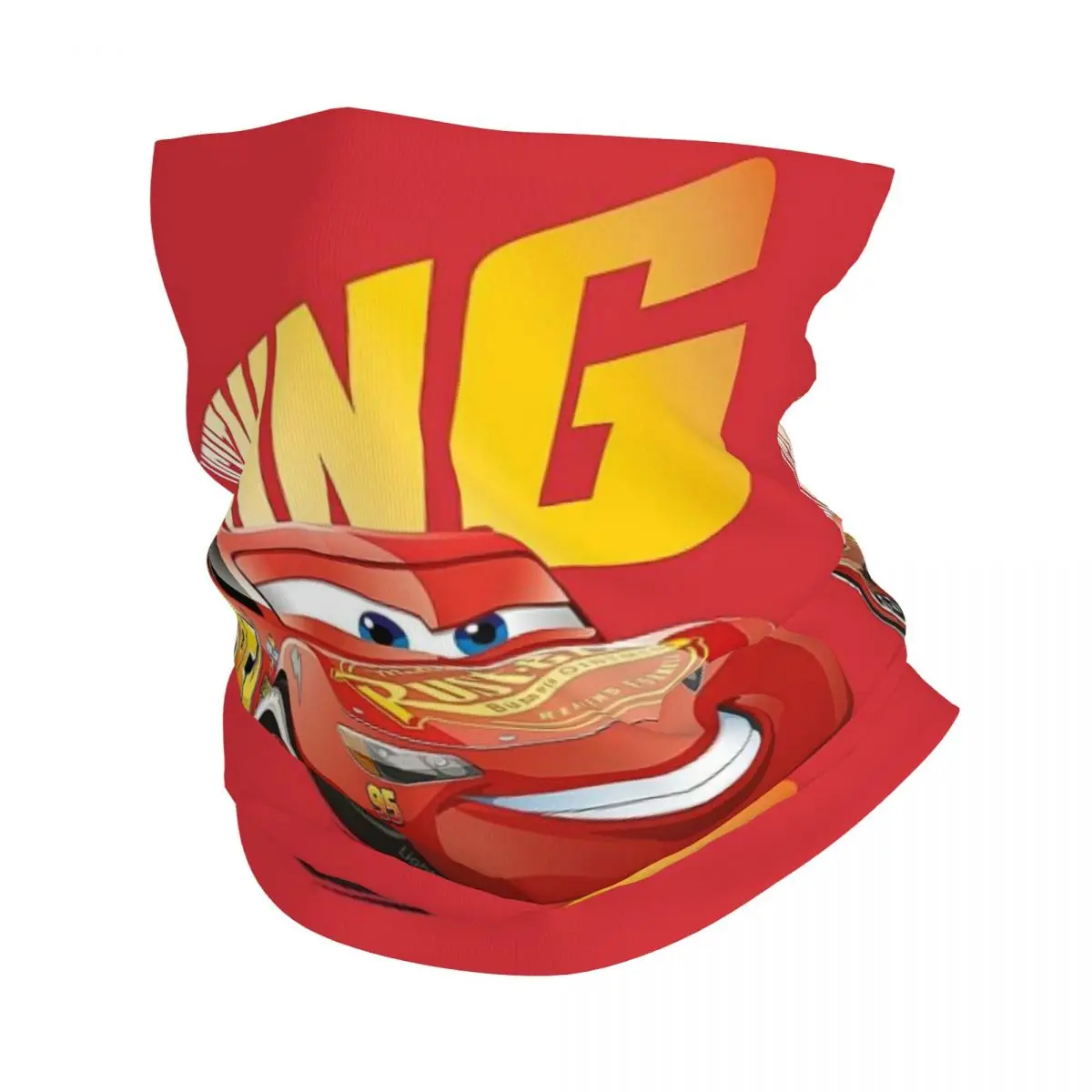 Custom Lighting McQueen Winter Headband Neck Warmer Women Men Ski Running Tube Scarf Cars Face Bandana Gaiter