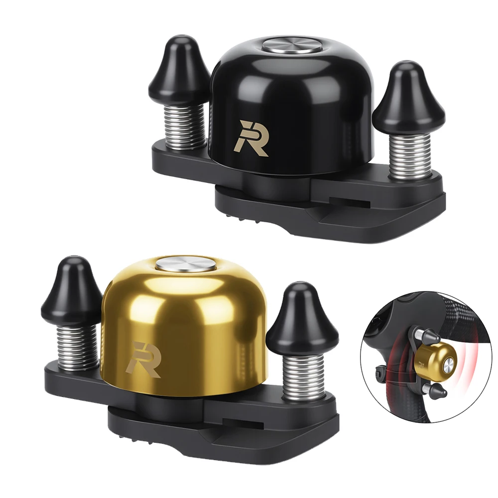 AliExpress Extractme Bicycle Bell Road MTB Bike Horn Copper Alloy 100dB Mini Cycling Handlebar Dual Bell Hammers Design Cycling Accessories