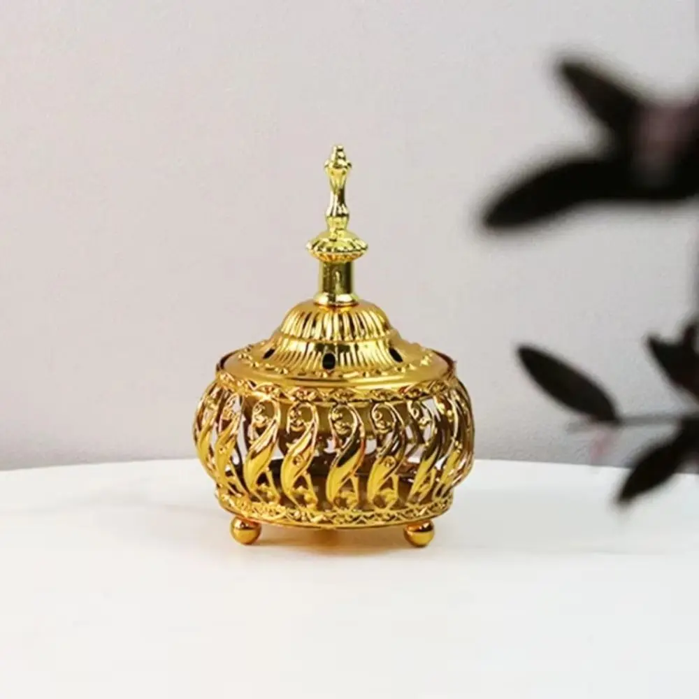 Creative Middle Eastern Incense Holder Arabic Style Handmade Hollow Tower Burner Delicate Hollow Arabian Incense Burner