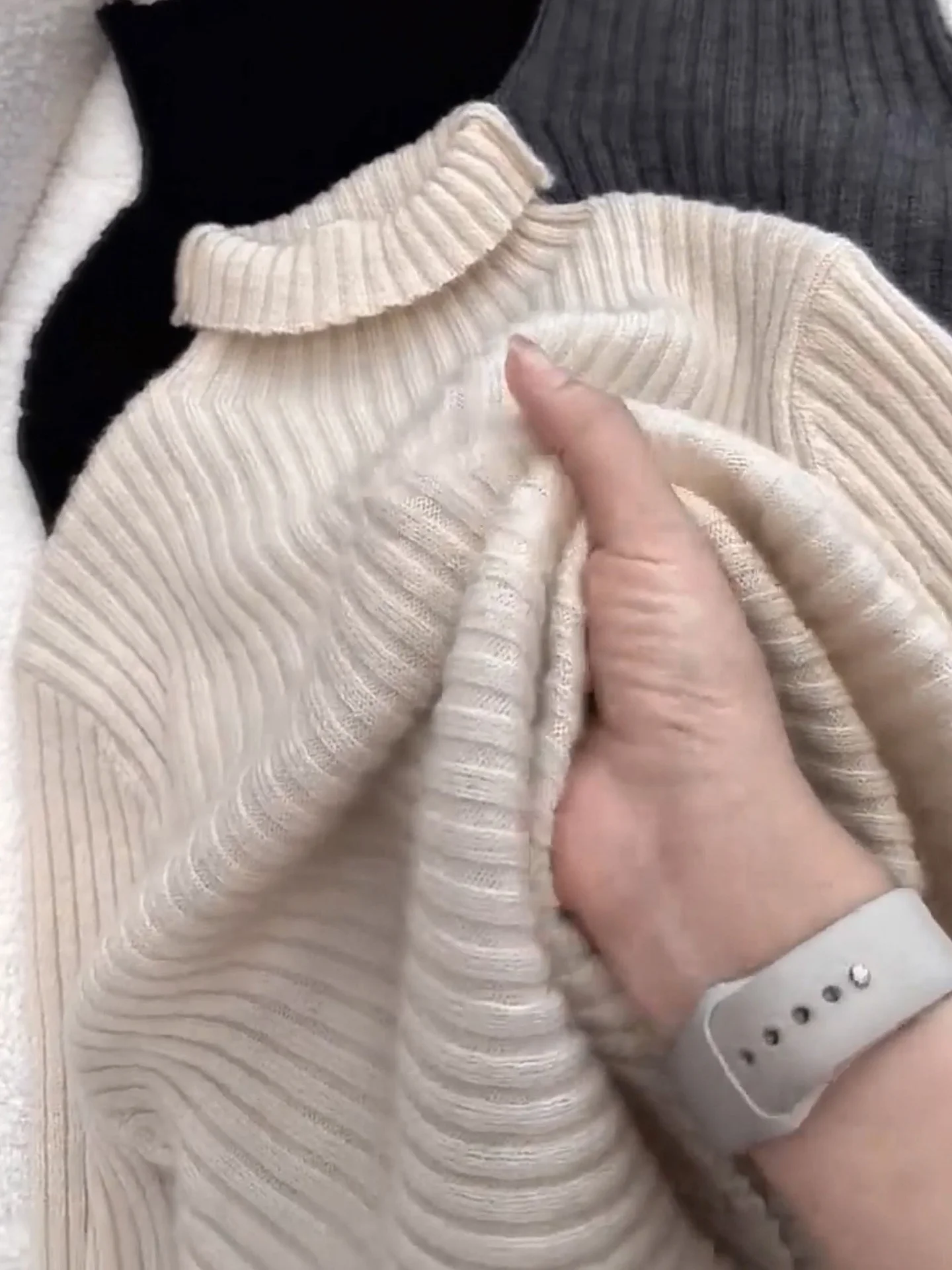 Ele High Ne Camere Sweater Casual Long Sve Overhead Pure Color Winter Knitted Top Women's Skin-friendly Versatile