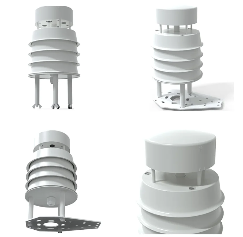 CE 2 in 1 4-20Ma 0-5V 0-10V Rs485 SDI12 Compact Ultrasonic Wind Speed Direction Weather Station