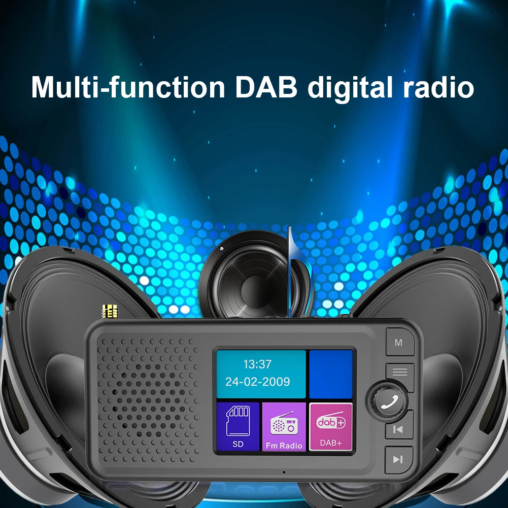 

DAB Radio Receiver in Car with 2.4inch Screen Stereo Digital Signal Antenna Broadcast Adapter Digital Car Radio Car Supplies