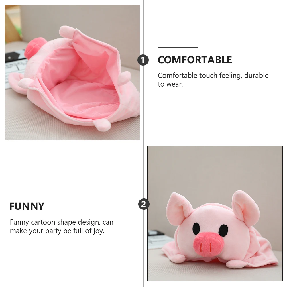 頭飾り豚ヘッドカバー子供パーティー帽子写真プロップ快適なトレンディなファッショナブルな衣装コスプレアクセサリーソフト