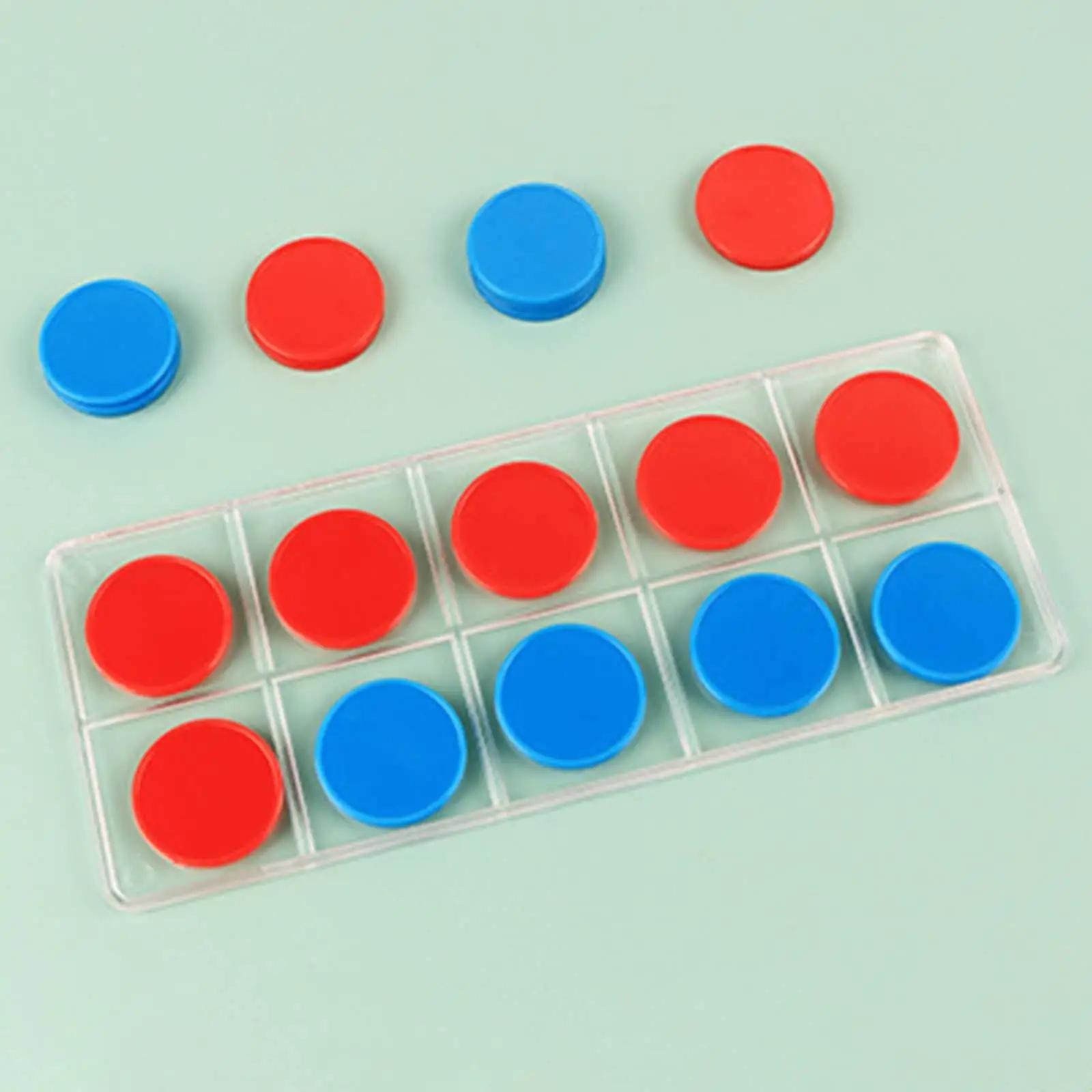 Educational Ten Frames Set for Kids Math Learning Toys with Counters for Classroom Supplies Teaching Addition Subtraction Number