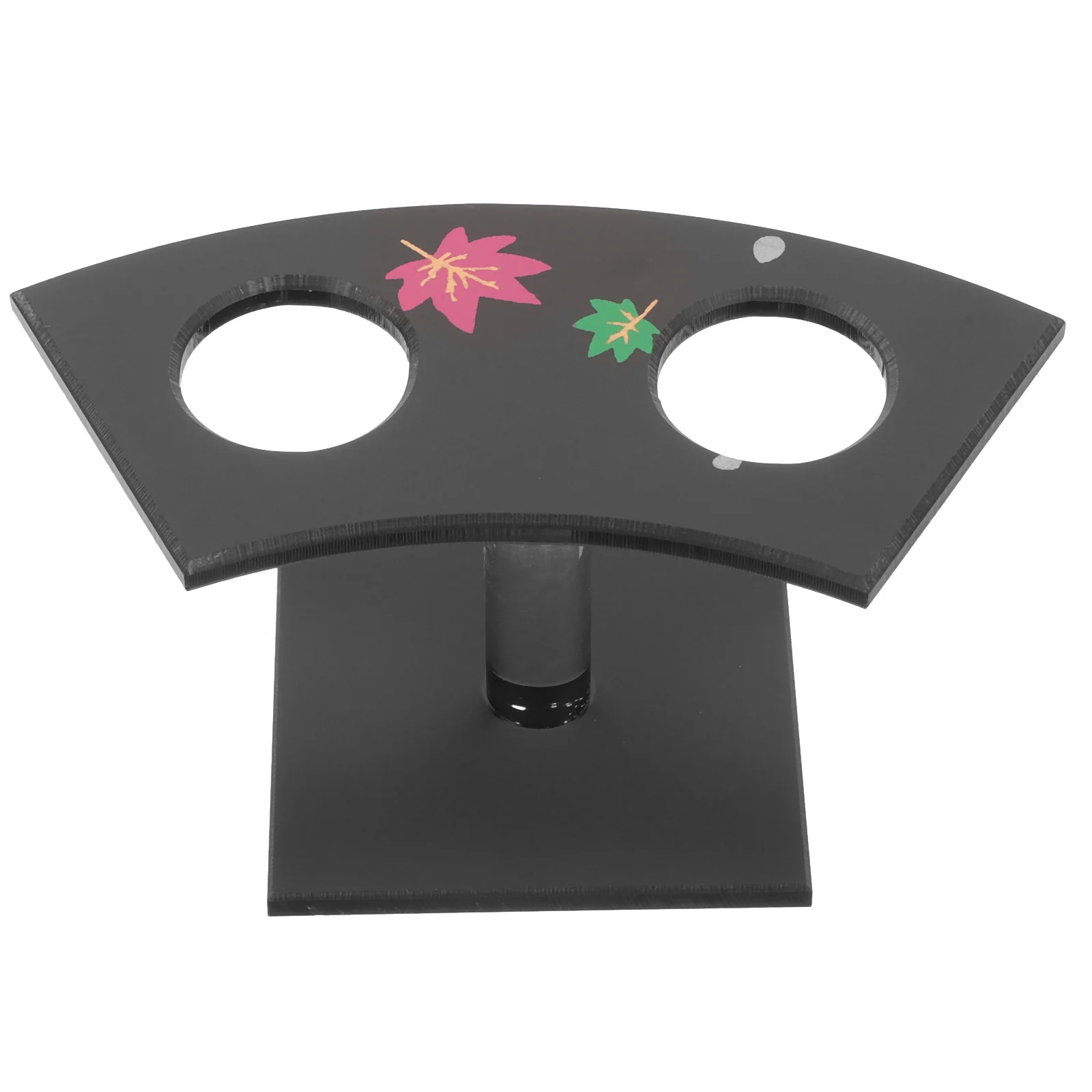 

Ice Cream Cone Stand 2 Holes Acrylic Sushi Roll Holder Decorative Cone Display Holder for Birthday Wedding Party