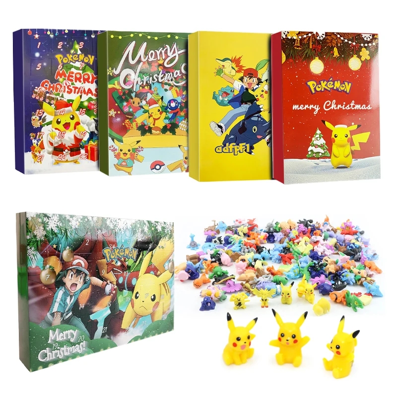 Kids Toys Xmas 2025 - Pokemon Advent Calendar Box 2024 Merry