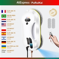 Household window automatic water spray cleaning robot vacuum cleaner remote control electric window wiper household glass wiper