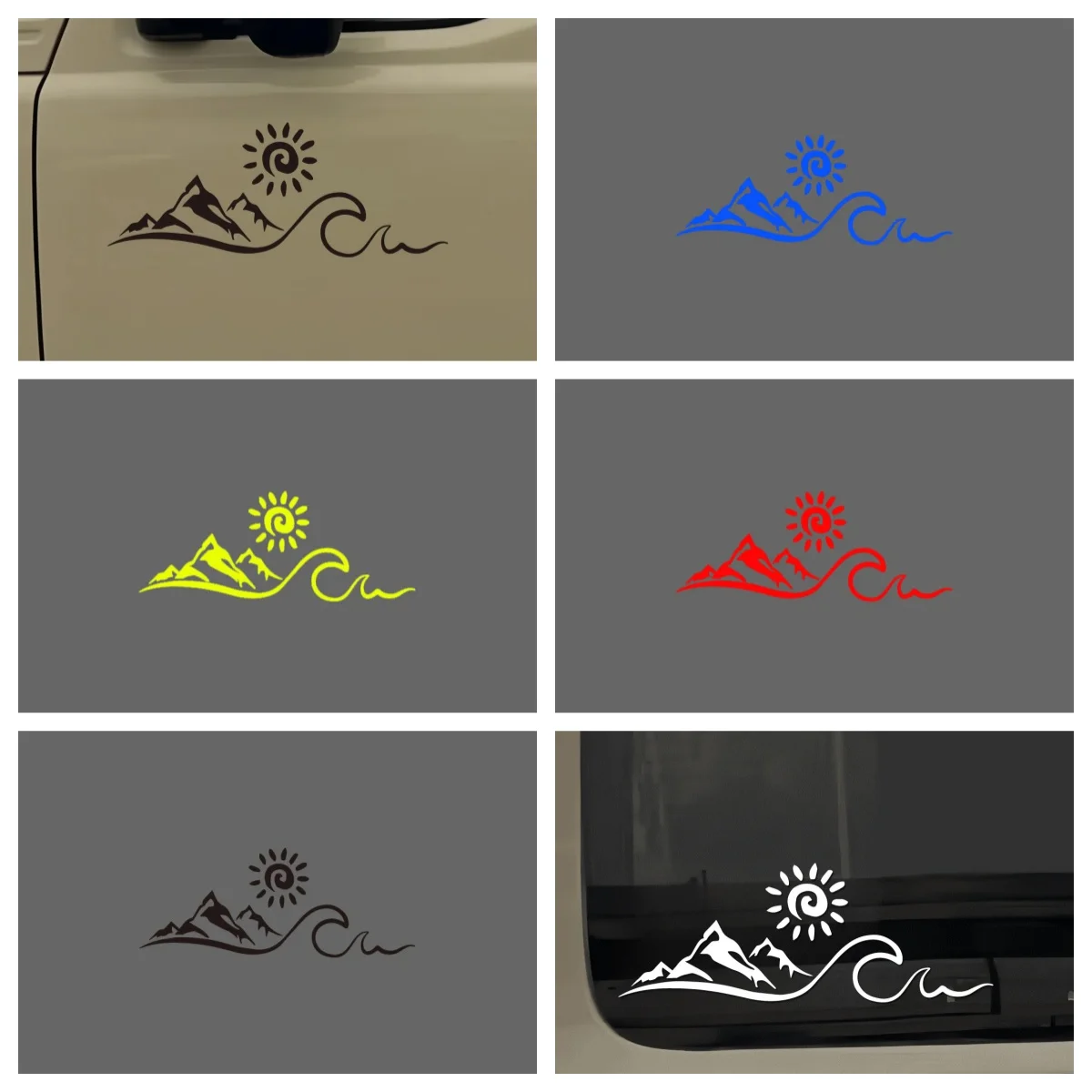 

Shanhai RV Travel, Pickup Rear Windshield Side Window Body Personalized Decals, PVC Waterproof Laptop Motorcycle Stickers