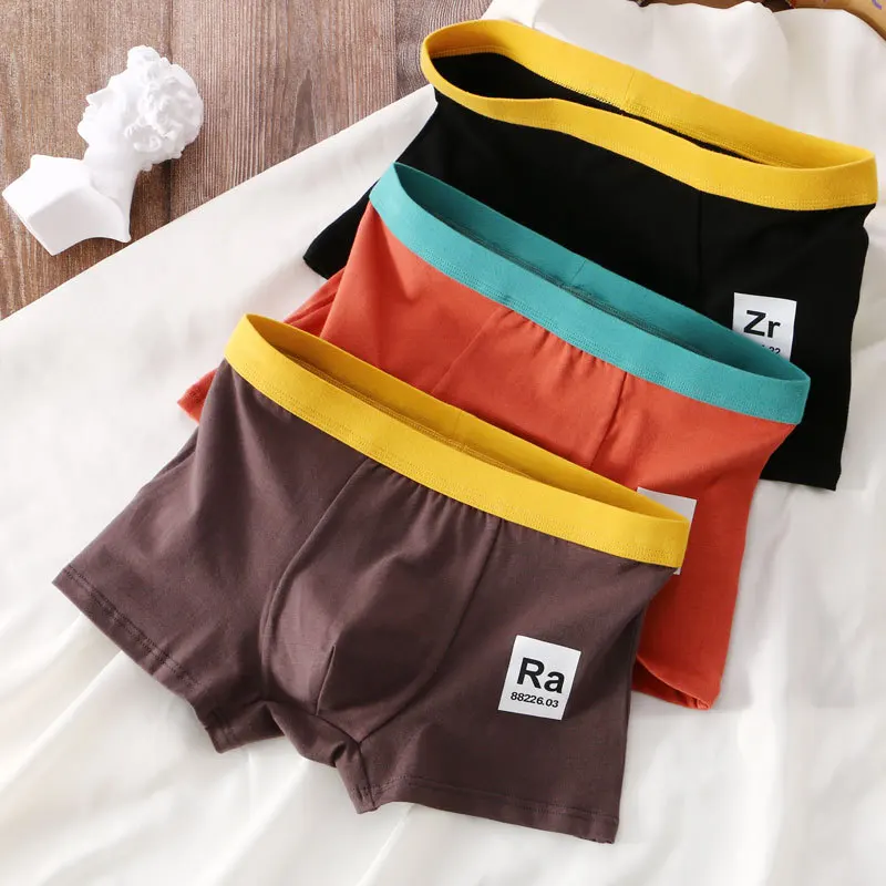 High Quality Letter Print Breathable Underpants Men Underwear Soft Panties Ropa Interior Mens Boxer Shorts Calzoncillos M-4XL