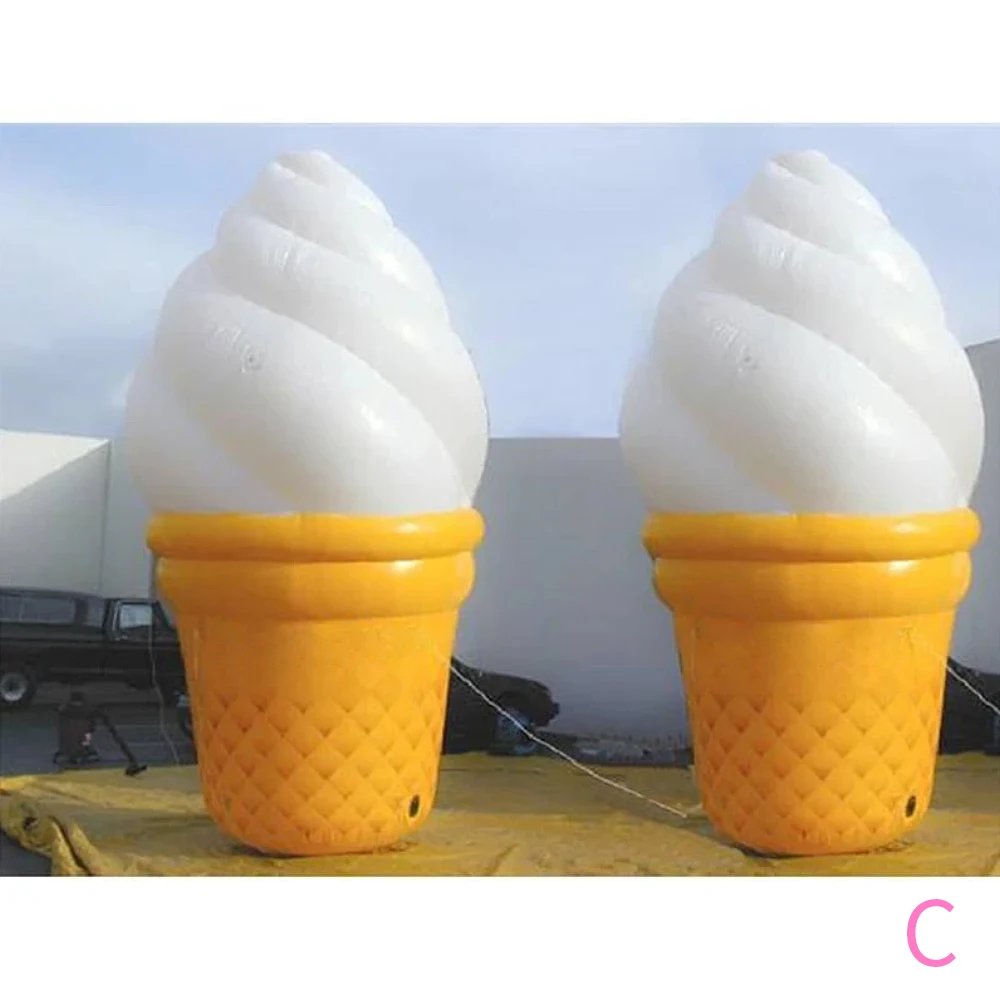 

free air shipping to door, Giant inflatable ice cream cone for advertising, 13ft high Inflatable ice cream model