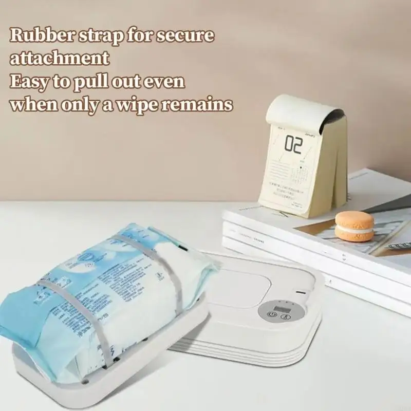 نظام تسخين مناديل مبللة للرضع قابل للطي، 3 أوضاع للحرارة، تخزين عالي السعة، هيكل بلاستيكي آمن A2UB