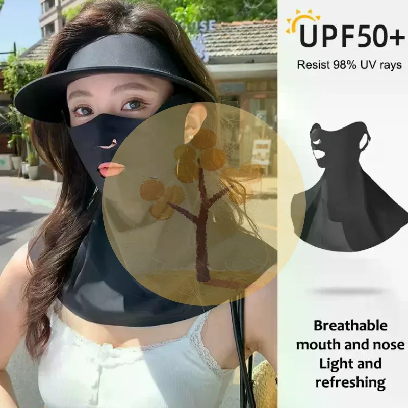 

Outdoor Sports Running Face Guard Mask Ear-Hanging Open Mouth Nose Breathable Sun Protection Mask Anti-UV Riding Face Mask!