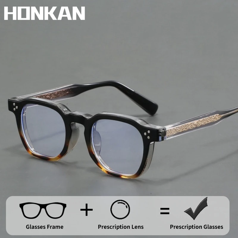 

High Quality TR90 Prescription Glasses Retro Square Frame Glasses for Men Women Blue Light Blocking Photochromic Reading Glasses