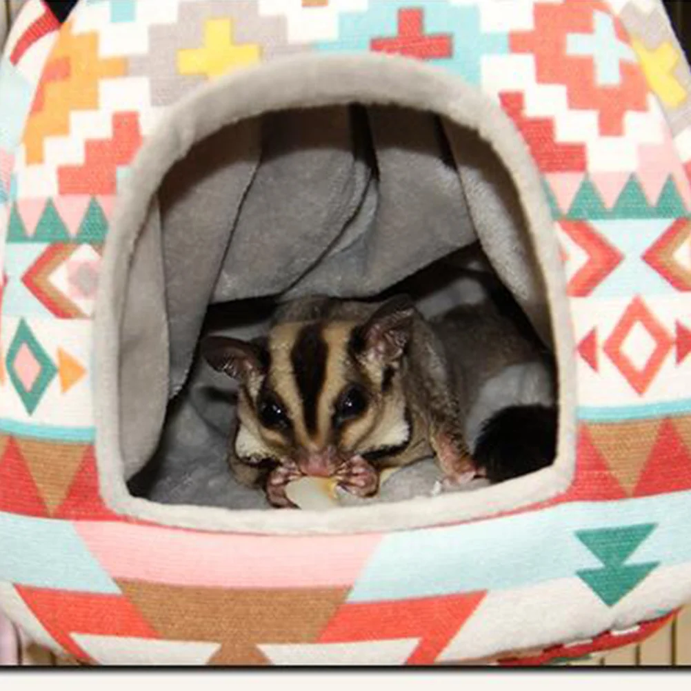 

Warm Pet Nest For Hamster Hedgehog Squirrel Mice Rats Small Animals Cozy Sleeping Bed Tent Cage Accessories Soft Washable