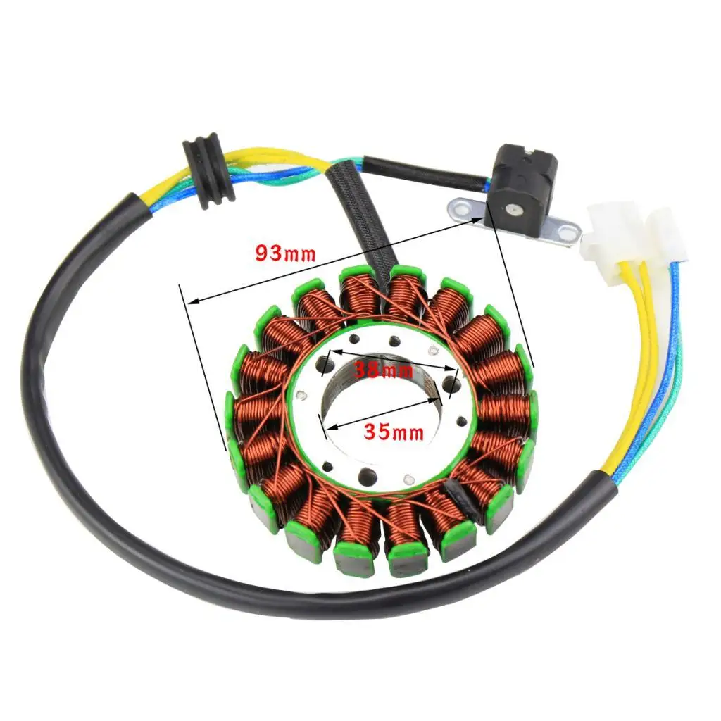 18 Pole Motorcycle Magneto Coil Generator Stator 12V Magnetic Charger for Yamaha YP250 LH170MN VOG 250cc