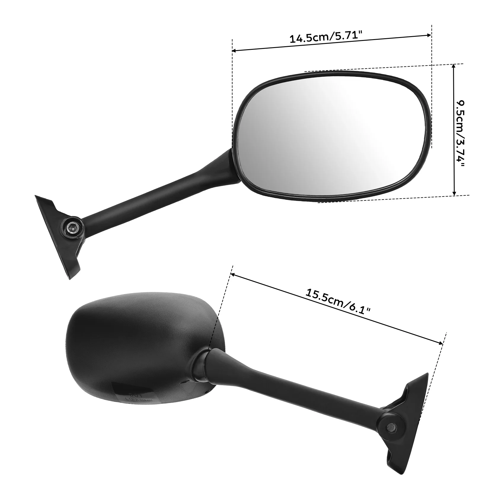 Motorcycle Rear View Mirrors For Suzuki GSX 650F Katana Bandit GSF650S GSF 1250S 1250SA GSXR 600 750 GSXR1000 SV650S SV1000S