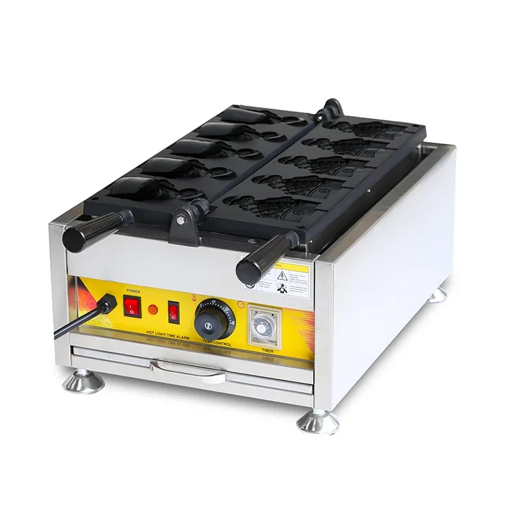 Popular Fish Shape Cake Ice Cream Cone Waffle Maker Fish Bubble Waffle Maker Electric Quail Egg Grill
