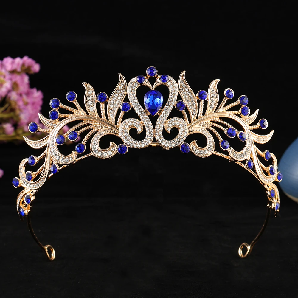 

Crystal Bridal Crown Ornaments Fashionable Banquet Women Tiara For Wedding Women's Hair Accessories