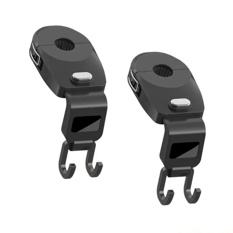 J0MA Car Headrest Hook with Two Hanging Points for Bags and Small Items