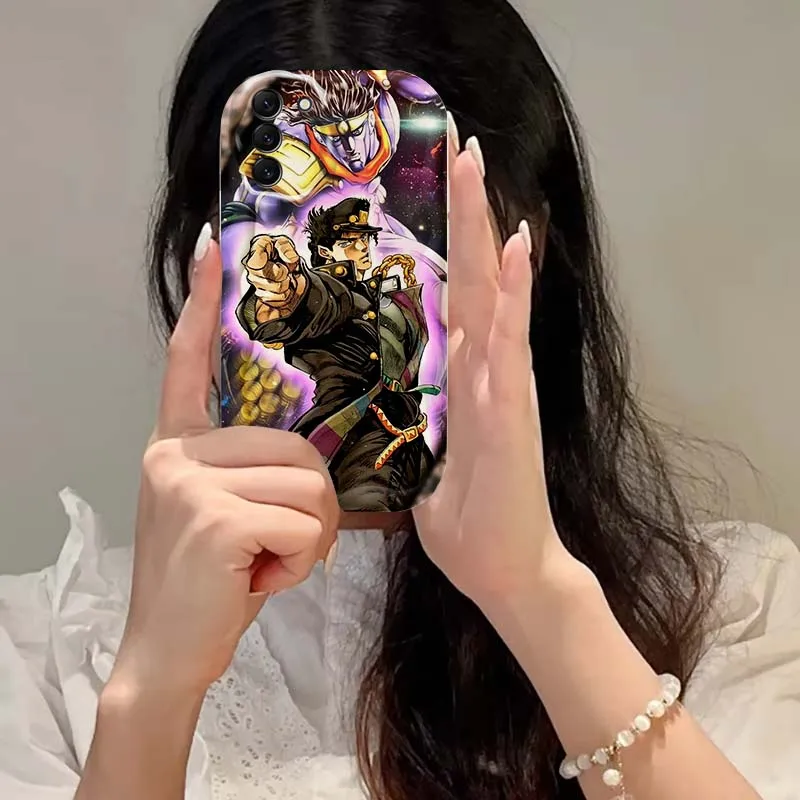 Etui na telefon Cool JoJos Bizarre Adventure do Samsung S25 S24 S23 S22 S21 S20 A04 A05s A05 A06 Ultra Plus FE 5G Wave Oil