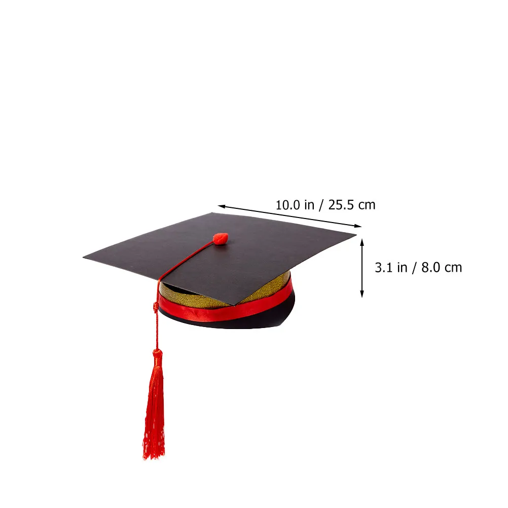Doctor Cap Materials DIY Graduation Hats Paper Craft Kits Kids Handmade Party Favors Creative Art Work DIY Graduation Hat