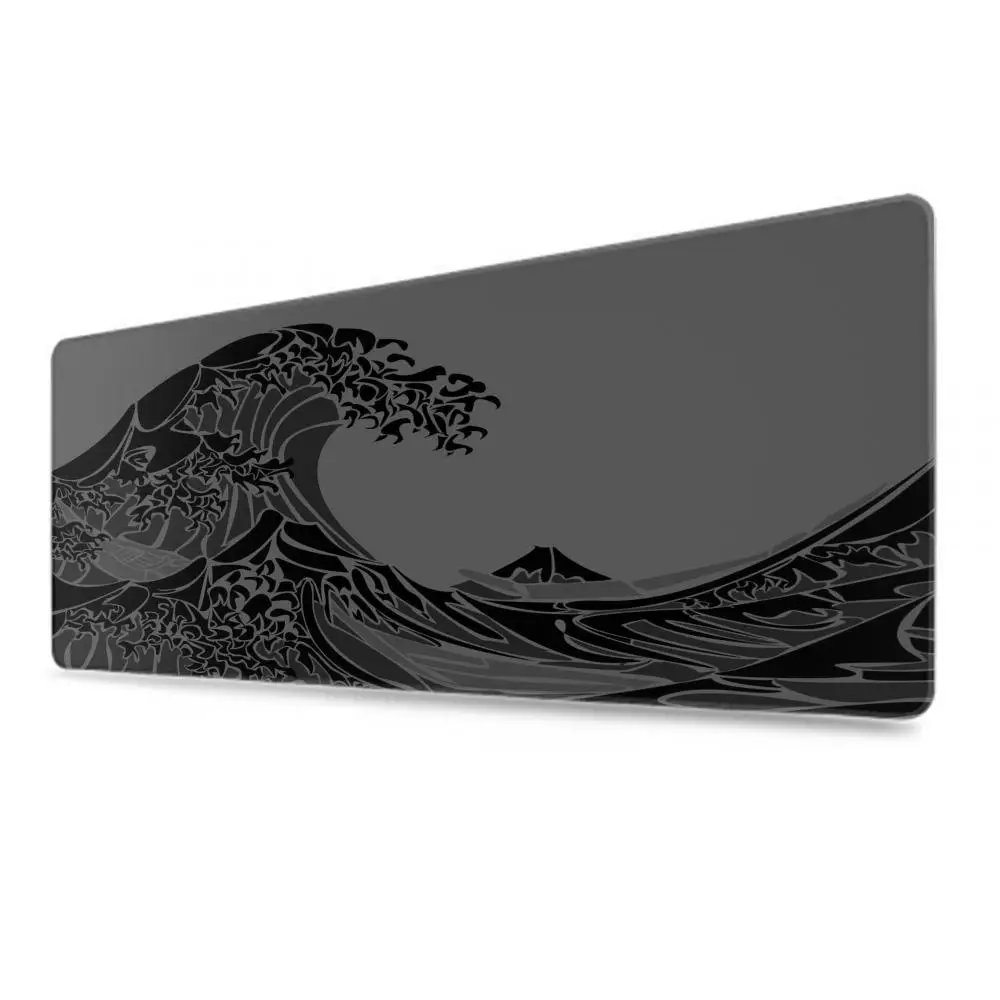 Imagem -02 - Ondas Azuis Custom Mouse Pad Gamer Mousepad Tapetes de Mesa Tapete de Escritório Borracha Natural Macio Laptop xl Grande Novo Xxl