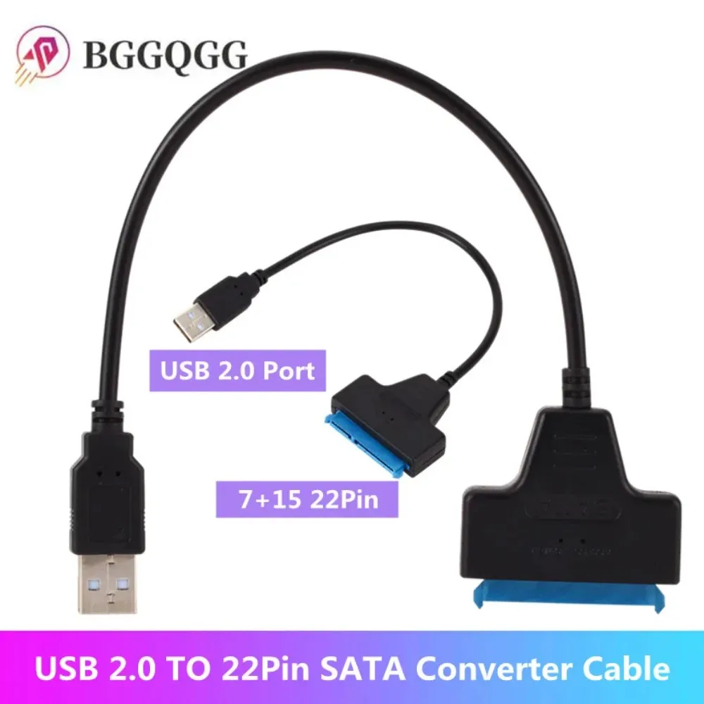 

Usb 2.0 Sata Cable Sata To Usb 2.0 Adapter Computer Connectors Usb Sata Adapter Cable Support 2.5 Inches SSD Hdd Hard Drive